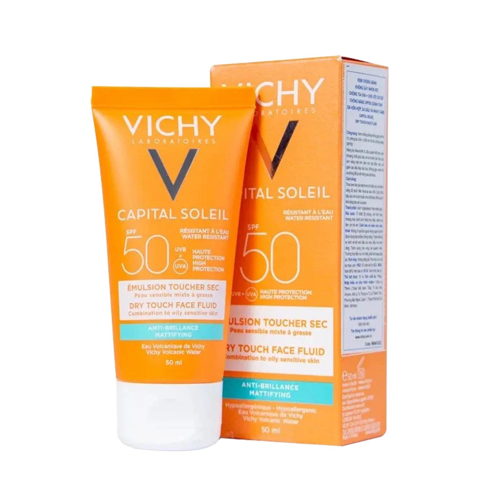 فيشي كابيتال حماية شمس spf 50 دراي تاتش سائل 50 مل